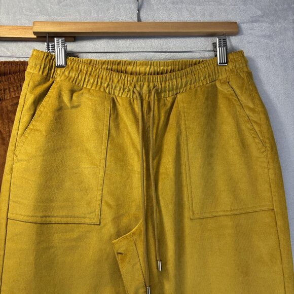 Lot of 3 D&co Denim Co Heritage Corduroy Pants Womens XS Nature Green Tan Yellow - Picture 3 of 14